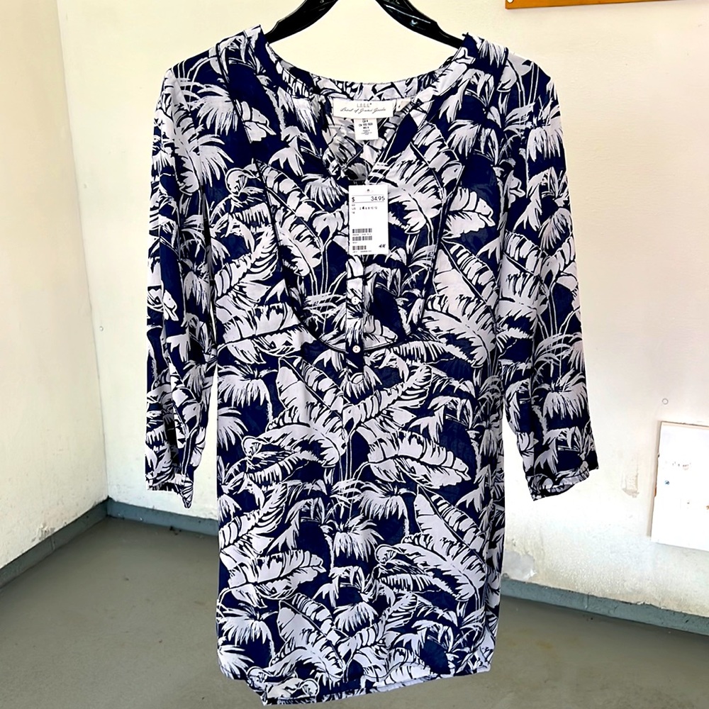 H&M Size 4 Tunic Swim Cover Up NWT